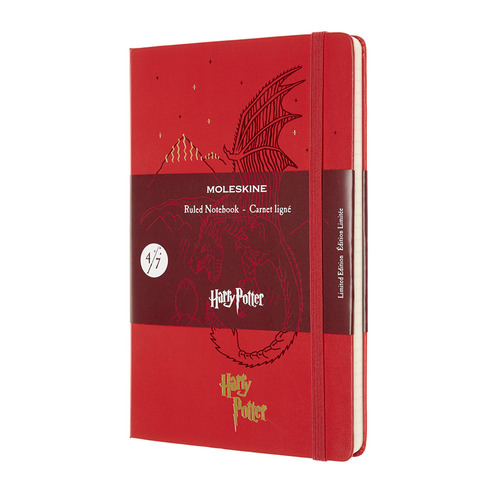 

Блокнот Moleskine LE HARRY POTTER 130х210мм 192стр. линейка твердая обложка красный