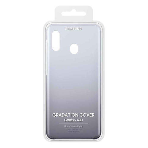 фото Чехол (клип-кейс) samsung gradation cover, для samsung galaxy a30, черный [ef-aa305cbegru]