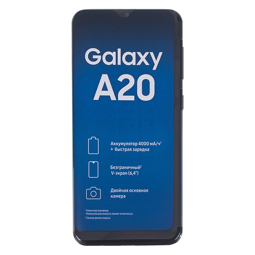 

Смартфон SAMSUNG Galaxy A20 32Gb, SM-A205F, черный