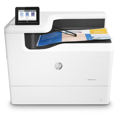

Принтер струйный HP PageWide Color 755dn, белый [4pz47a], Белый/черный, 755dn