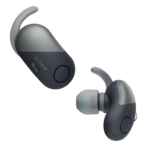 

Наушники с микрофоном SONY WF-SP700N, Bluetooth, вкладыши, черный [wfsp700nb.e]