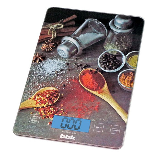 

Весы кухонные BBK KS100G, черный/специи