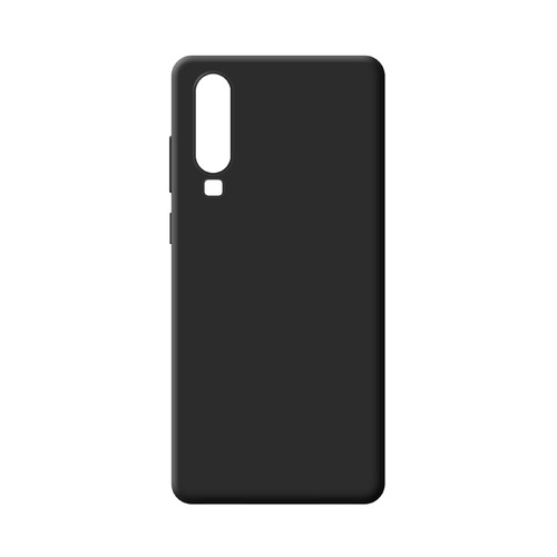 Чехол (клип-кейс) BORASCO для Huawei P30, черный (матовый) [36643]