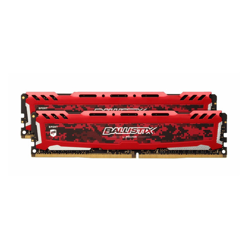 

Модуль памяти CRUCIAL Ballistix Sport LT BLS2K8G4D26BFSEK DDR4 - 2x 8Гб 2666, DIMM, Ret