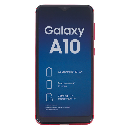 фото Смартфон samsung galaxy a10 32gb, sm-a105f, красный