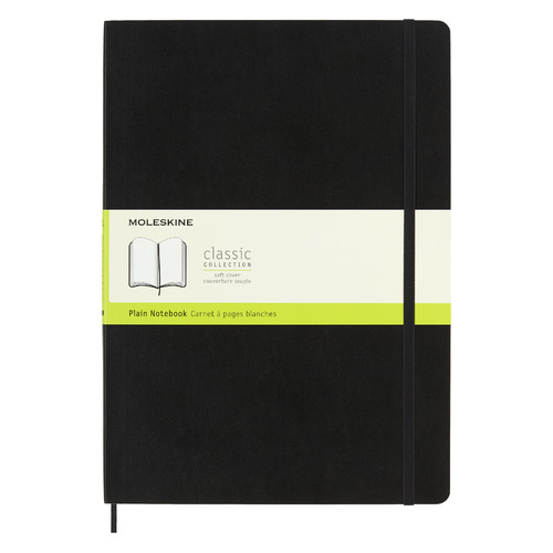 

Блокнот MOLESKINE Classic Soft, A4, 192стр, без разлиновки, мягкая обложка, черный [qp643]