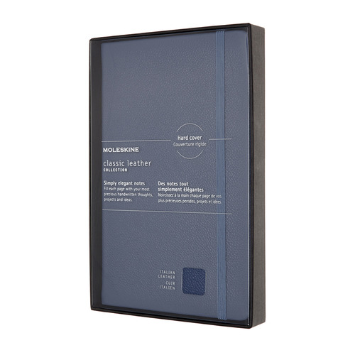

Блокнот Moleskine Limited Edition, 176стр, в линейку, твердая обложка, синий [lclh31hb41box], Leather