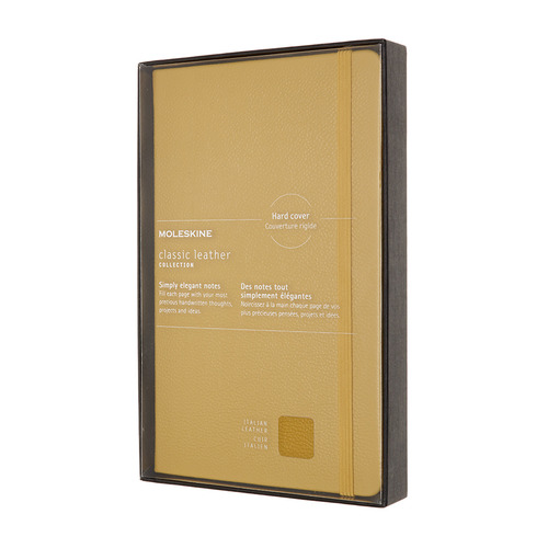 

Блокнот Moleskine Limited Edition, 176стр, в линейку, твердая обложка, желтый [lclh31hm17box], Leather