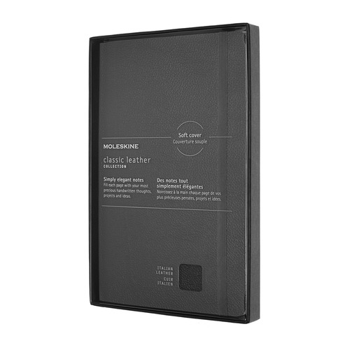 

Блокнот Moleskine Limited Edition, 176стр, в линейку, мягкая обложка, черный [lclh31sbkbox], Leather
