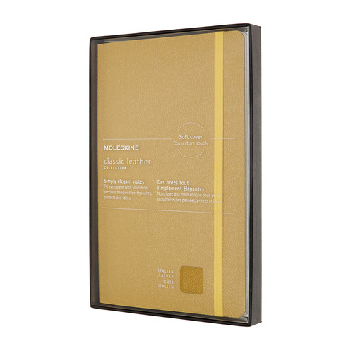 

Блокнот Moleskine Limited Edition, 176стр, в линейку, мягкая обложка, желтый [lclh31sm17box], Leather