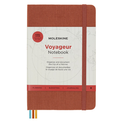 

Блокнот MOLESKINE Voyageur, 208стр, без разлиновки, мягкая обложка, оранжевый [vn002f6]