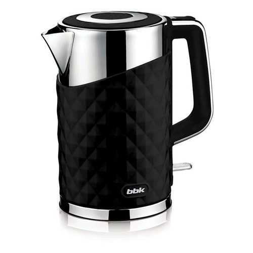 

Чайник электрический BBK EK1750P, 2200Вт, черный и серебристый
