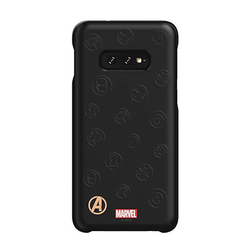 

Чехол (клип-кейс) SAMSUNG Marvel Case AvLogo, для Samsung Galaxy S10e, черный [gp-g970hifghwe]