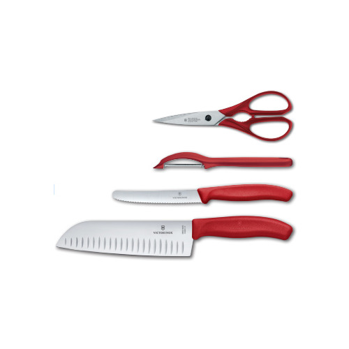 

Набор кухонных ножей Victorinox Swiss Classic Kitchen [6.7131.4g], Красный, Swiss Classic Kitchen