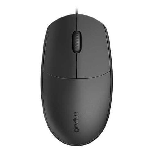 

Мышь RAPOO N100, оптическая, проводная, USB, черный [18050], N100