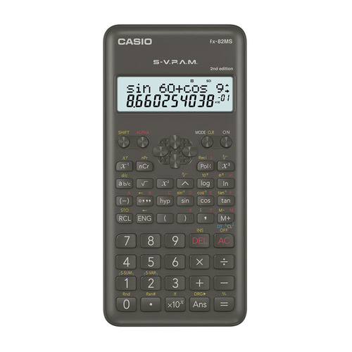 

Калькулятор Casio FX-82MS-2-W-ET-D, 10-разрядный, черный, FX-82MS-2-W-ET-D