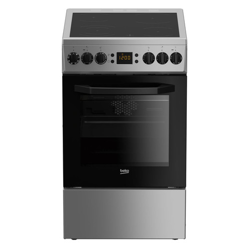 фото Электрическая плита beko ffsm57312gss, стеклокерамика, серебристый