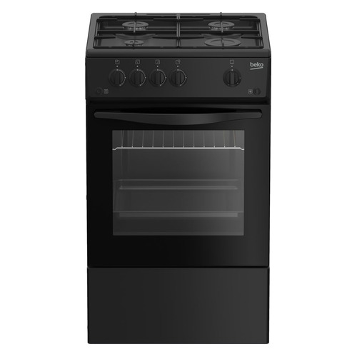 

Газовая плита BEKO FFSG42012B, газовая духовка, черный