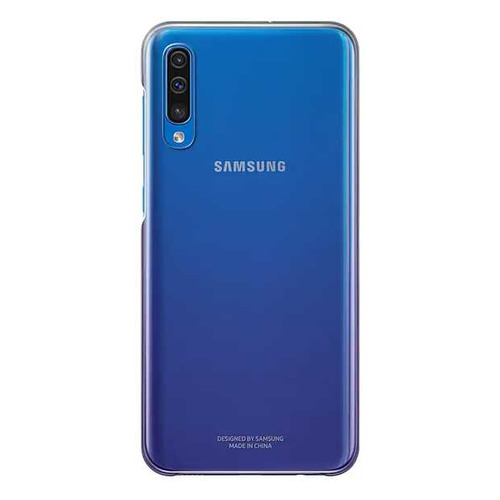 фото Чехол (клип-кейс) samsung gradation cover, для samsung galaxy a50, фиолетовый [ef-aa505cvegru]