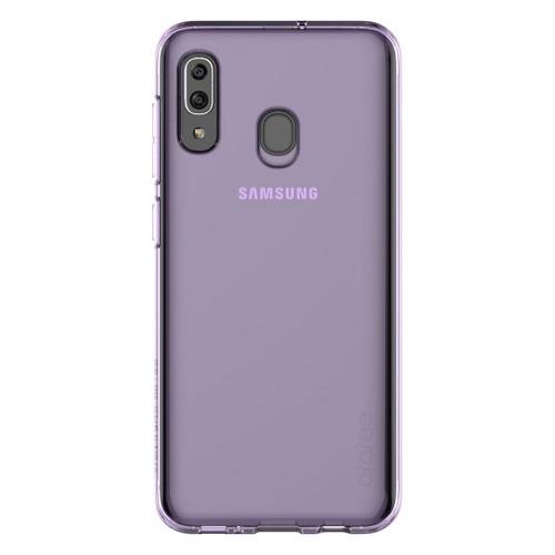

Чехол (клип-кейс) SAMSUNG araree A cover, для Samsung Galaxy A20, фиолетовый [gp-fpa205kdaer]