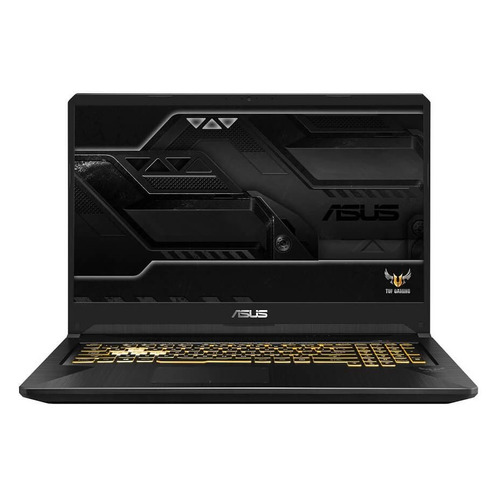 

Ноутбук ASUS TUF Gaming FX705GE-EW169, 17.3", IPS, Intel Core i7 8750H 2.2ГГц, 8Гб, 1000Гб, nVidia GeForce GTX 1050 Ti - 4096 Мб, Free DOS, 90NR00Z1-M03990, темно-серый