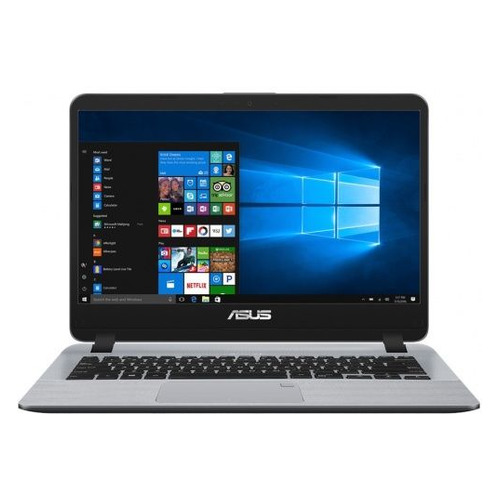 

Ноутбук ASUS VivoBook X407UA-BV207R, 14", Intel Core i3 7100U 2.4ГГц, 4Гб, 256Гб SSD, Intel HD Graphics 620, Windows 10 Professional, 90NB0HP1-M06190, серый