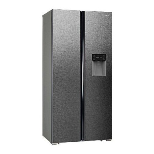 фото Холодильник hiberg rfs-484dx nfxq, двухкамерный, серебристый
