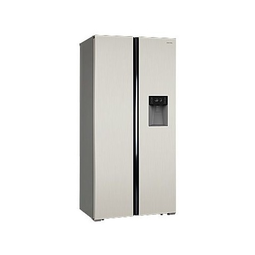 фото Холодильник hiberg rfs-484dx nfy, двухкамерный, бежевый