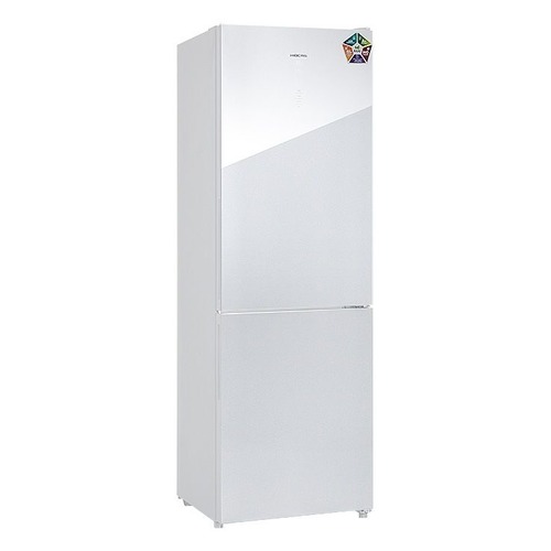 фото Холодильник hiberg rfc-311dx nfgw, двухкамерный, белое стекло