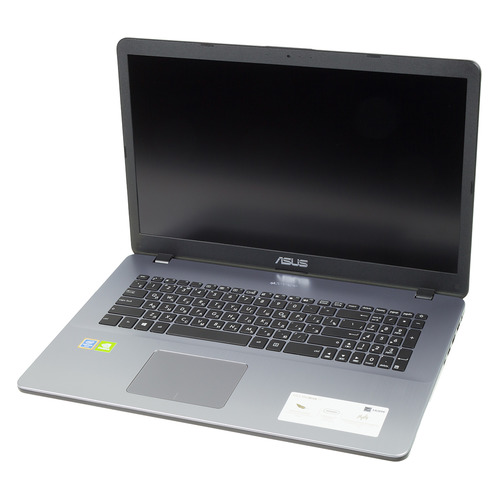 

Ноутбук ASUS VivoBook X705UB-GC265T, 17.3", IPS, Intel Pentium 4417U 2.3ГГц, 4Гб, 1000Гб, nVidia GeForce Mx110 - 2048 Мб, Windows 10, 90NB0IG2-M03510, серый