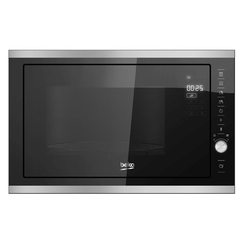 фото Микроволновая печь beko mcb25433x, встраиваемая, 25л, 900вт, нержавеющая сталь