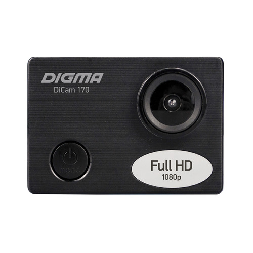 Экшн-камера DIGMA DiCam 170 1080p, черный [dc170]