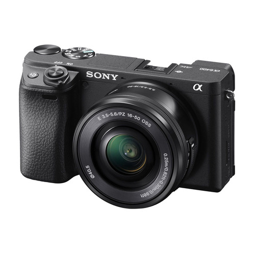 фото Фотоаппарат sony alpha a6400lb kit ( e pz 16-50мм f/3.5-5.6 oss), черный [ilce6400lb.cec]