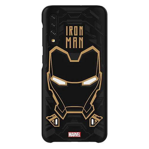

Чехол (клип-кейс) SAMSUNG Marvel Case Iron man, для Samsung Galaxy A50, черный [gp-fga505hibbw]