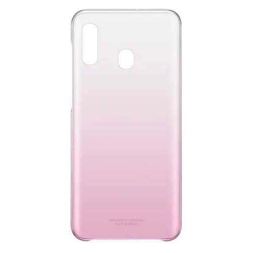 фото Чехол (клип-кейс) samsung gradation cover, для samsung galaxy a20, розовый [ef-aa205cpegru]