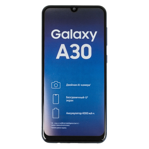 

Смартфон SAMSUNG Galaxy A30 64Gb, SM-A305F, синий