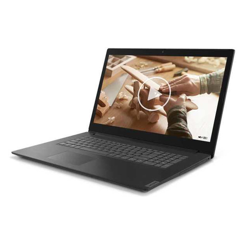 фото Ноутбук lenovo ideapad l340-17api, 17.3", amd ryzen 7 3700u 2.3ггц, 16гб, 1000гб, 128гб ssd, amd radeon vega 10, free dos, 81ly001wrk, черный