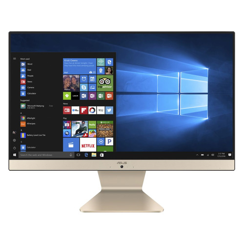 фото Моноблок asus v222gbk-ba020t, 21.5", intel celeron j4005, 4гб, 500гб, nvidia geforce mx110 - 2048 мб, windows 10, черный [90pt0221-m00300]