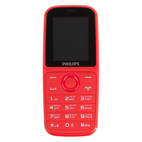 фото Мобильный телефон philips xenium e109, красный