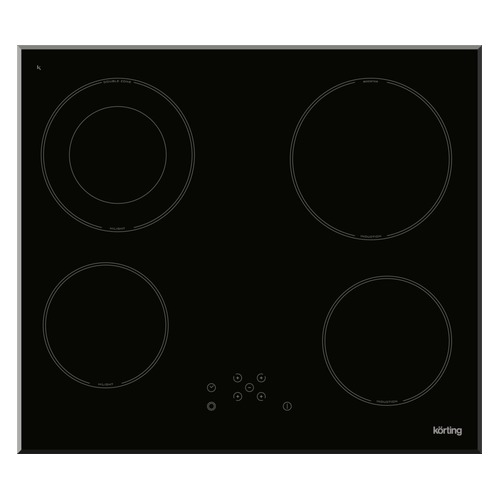 

Варочная панель KORTING HI62022B, индукционная/Hi-Light, независимая, черный