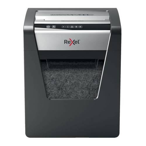 

Уничтожитель бумаг Rexel Momentum M510 EU, P-5, 2х15 мм, 10 лист. одновременно, 23л [2104575eu], Черный, M510 EU