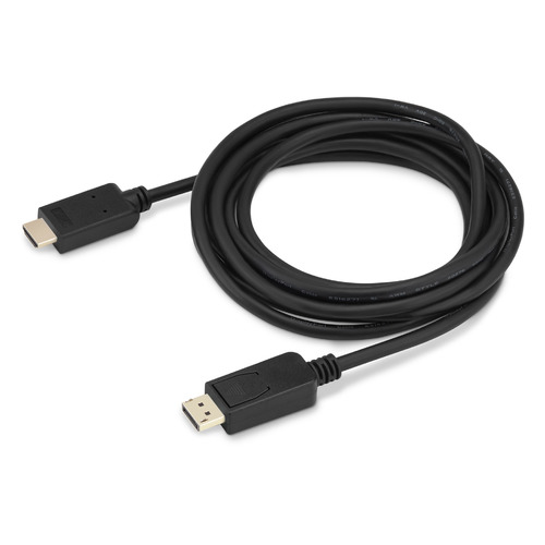 фото Кабель аудио-видео buro v. 1.2, displayport (m) - hdmi (m) , ver 2.0, 3м, gold черный [bhp dpp_hdmi-3]