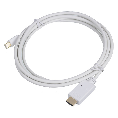 фото Кабель 1.2v, minidisplayport (m) - hdmi (m), gold , 2м, белый noname