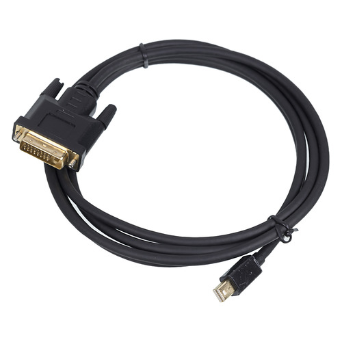 фото Кабель 1.1v, minidisplayport (m) - dvi (m), gold , 2м, черный noname