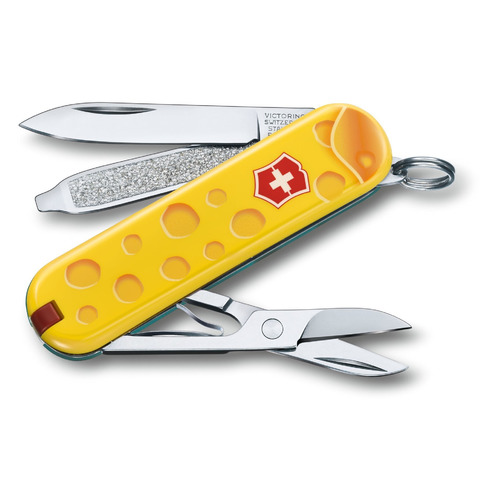 

Складной нож VICTORINOX Classic LE2019 Alps Cheese, 7 функций, 58мм, желтый