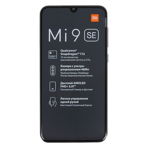 

Смартфон XIAOMI Mi 9 SE 128Gb, черный