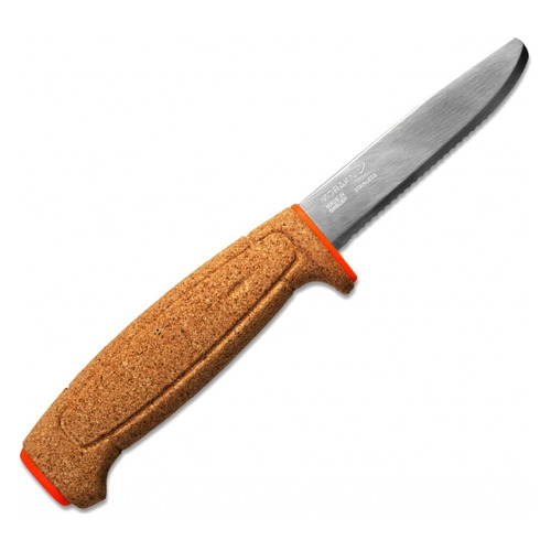 фото Нож morakniv floating serrated (13131) стальной разделочный лезв.94мм серрейт. заточка оранжевый