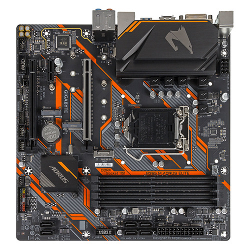 фото Материнская плата gigabyte b365 m aorus elite, lga 1151v2, intel b365, matx, ret