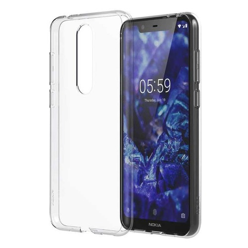 

Чехол (клип-кейс) NOKIA Clear Case CC-151, для Nokia 5.1, прозрачный [8p00000014]