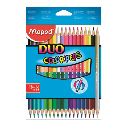 

Карандаши Maped Color'Peps 829601, трехгранный, липа, 18 цв., коробка картонная, Color'Peps